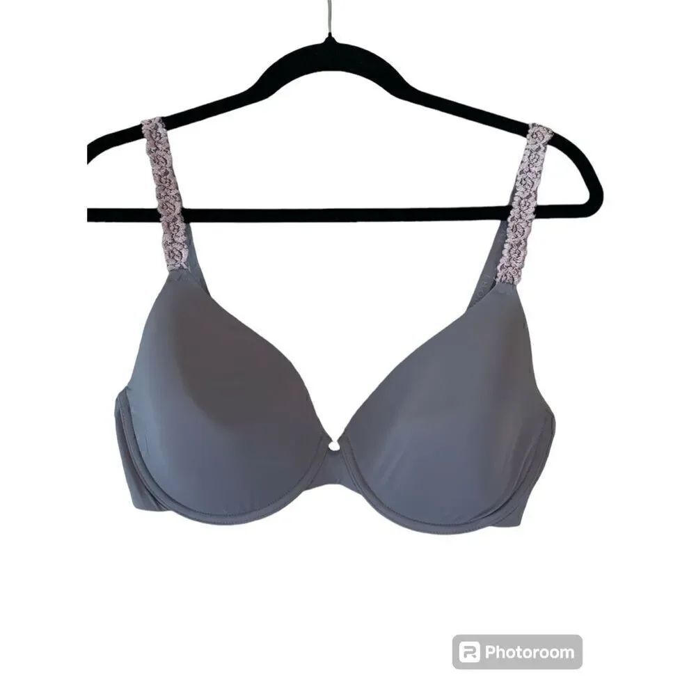Natori 34DD Pure Luxe Underwire T-Shirt Bra Adjustable Straps Style